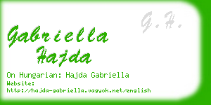 gabriella hajda business card